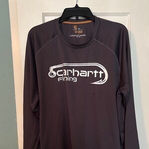Carhartt Dark Gray Fishing Graphic Shirt